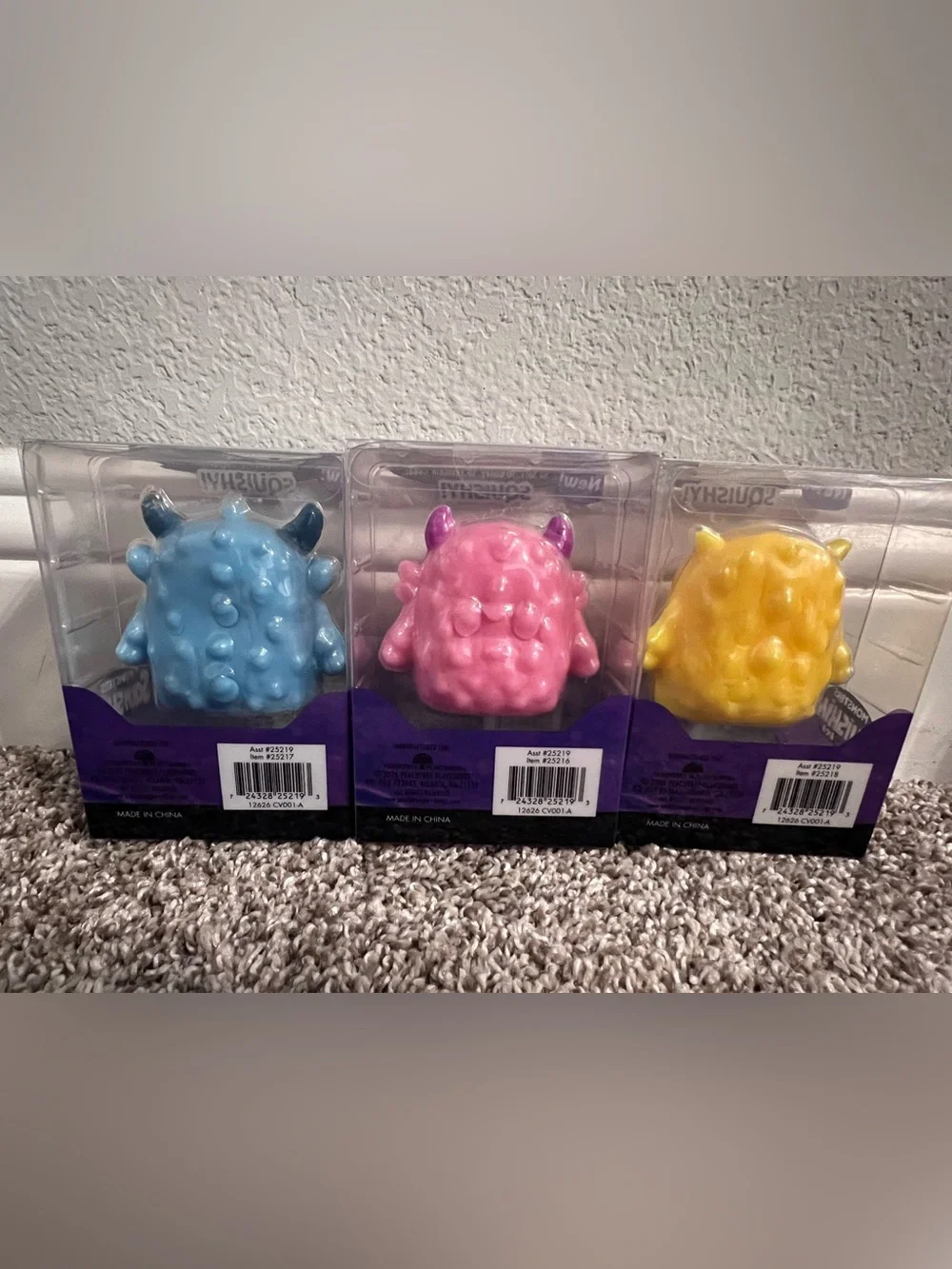 3 Pack Viral Monsters Squishies! 👹🩵👹🩷👹💛